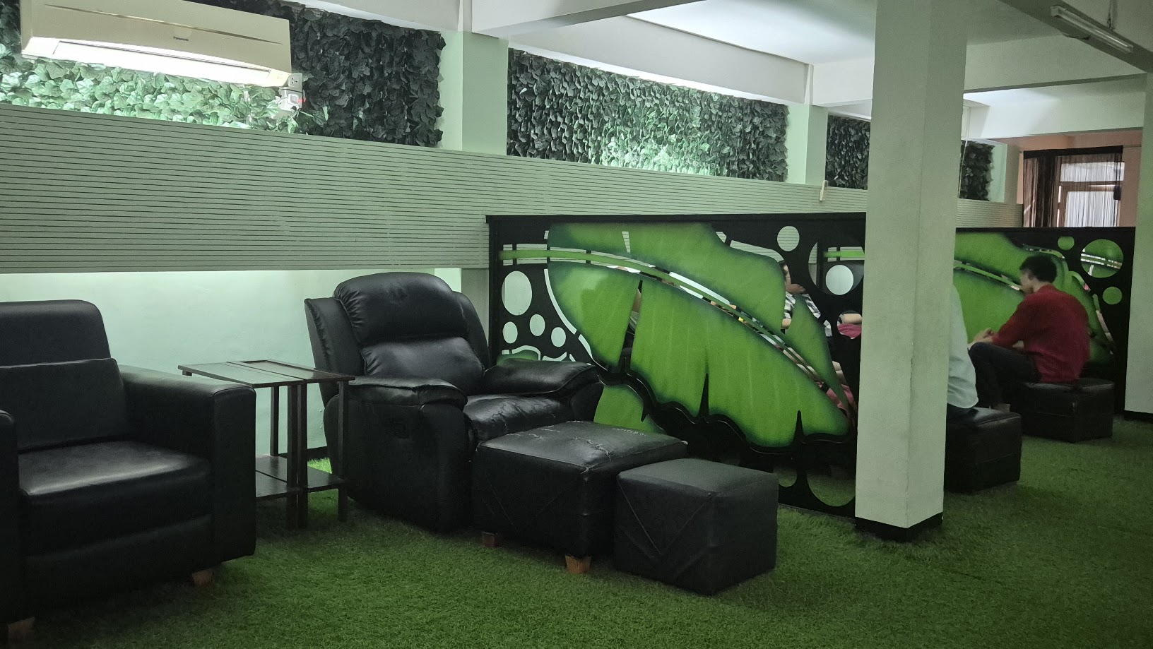 Reflexology room with chairs